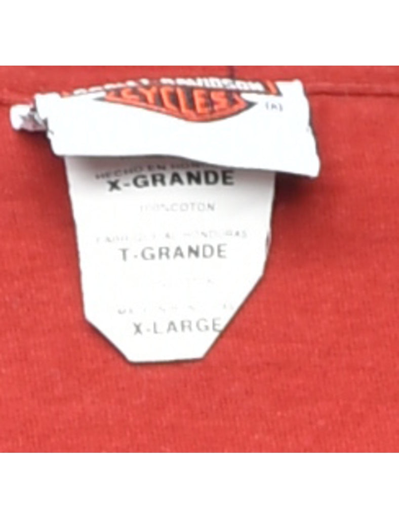 1990s Harley Davidson Printed T-shirt - XL