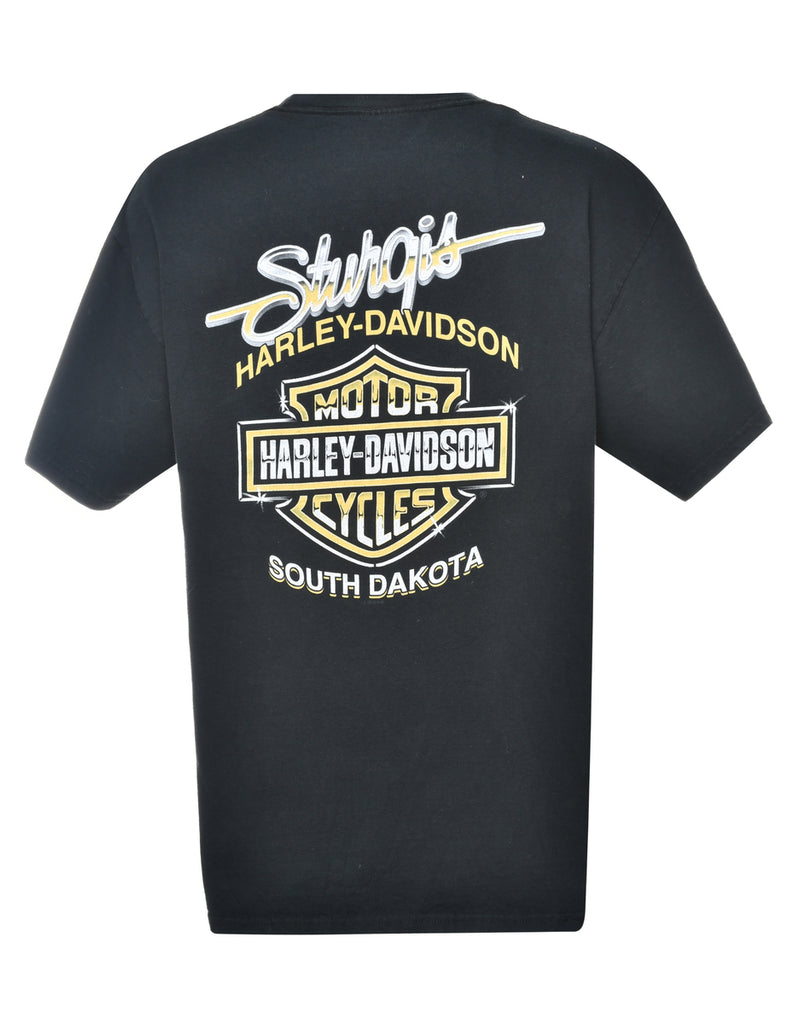 70th Sturgis 2010 Harley Davidson Printed T-shirt - XL