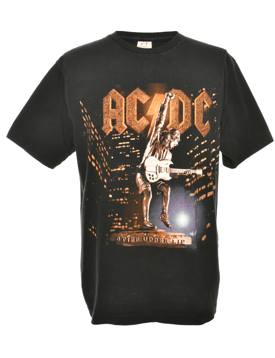 Unisex Ac/Dc Band T-shirt Black, L | Beyond Retro - E00830306
