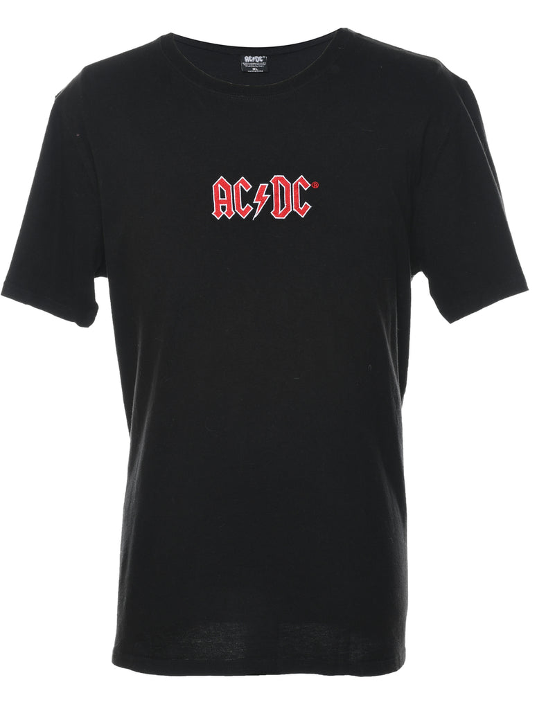 AC/DC Black & Red Band T-shirt - XL