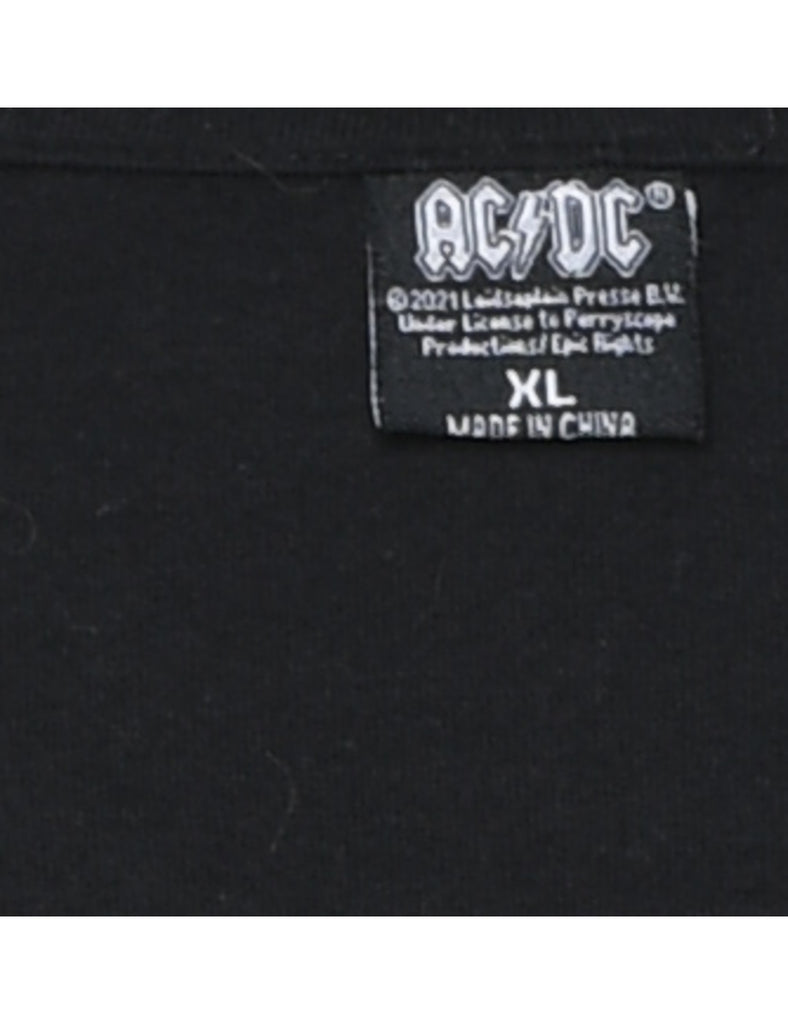 AC/DC Black & Red Band T-shirt - XL