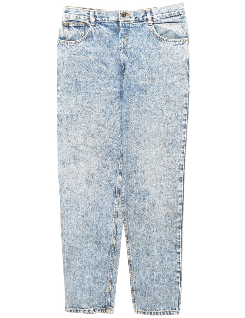 Acid Wash Tapered Jeans - W32 L33