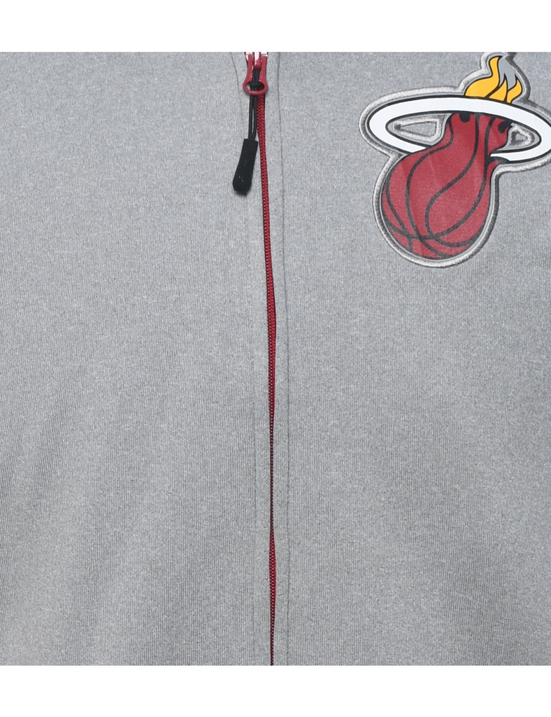 Adidas Black & Grey Embroiderd Track Top - M