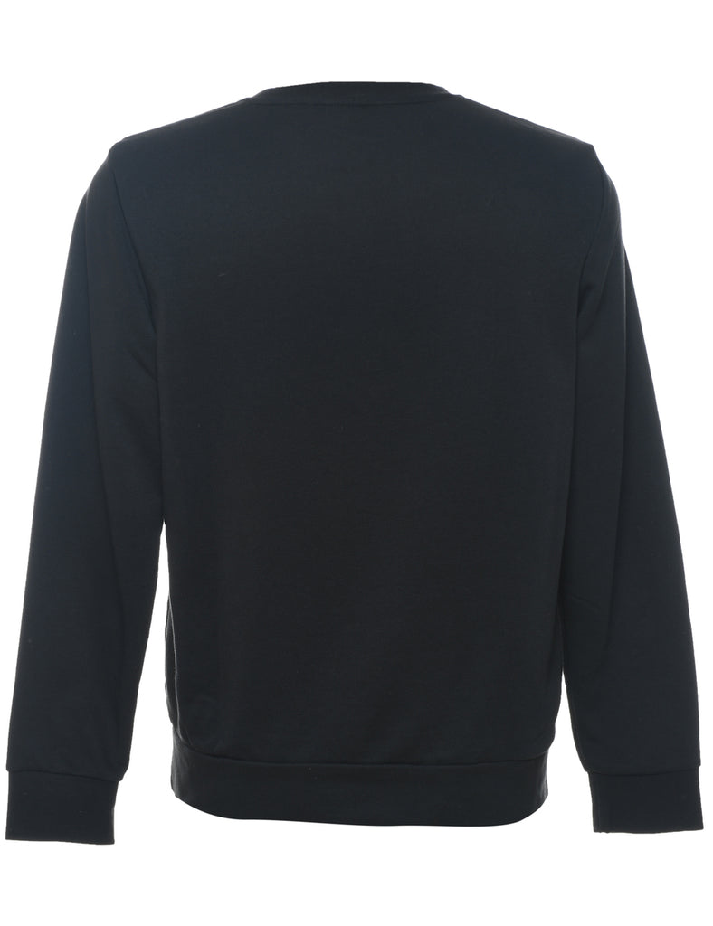 Adidas Black Printed Sweatshirt - L