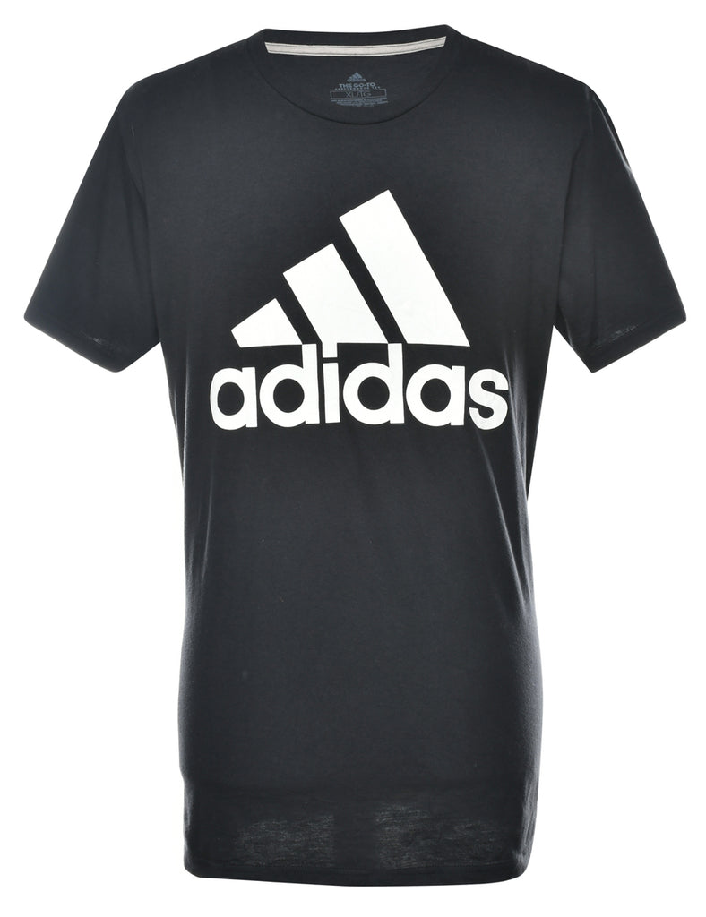 Adidas Black Printed T-shirt - XL