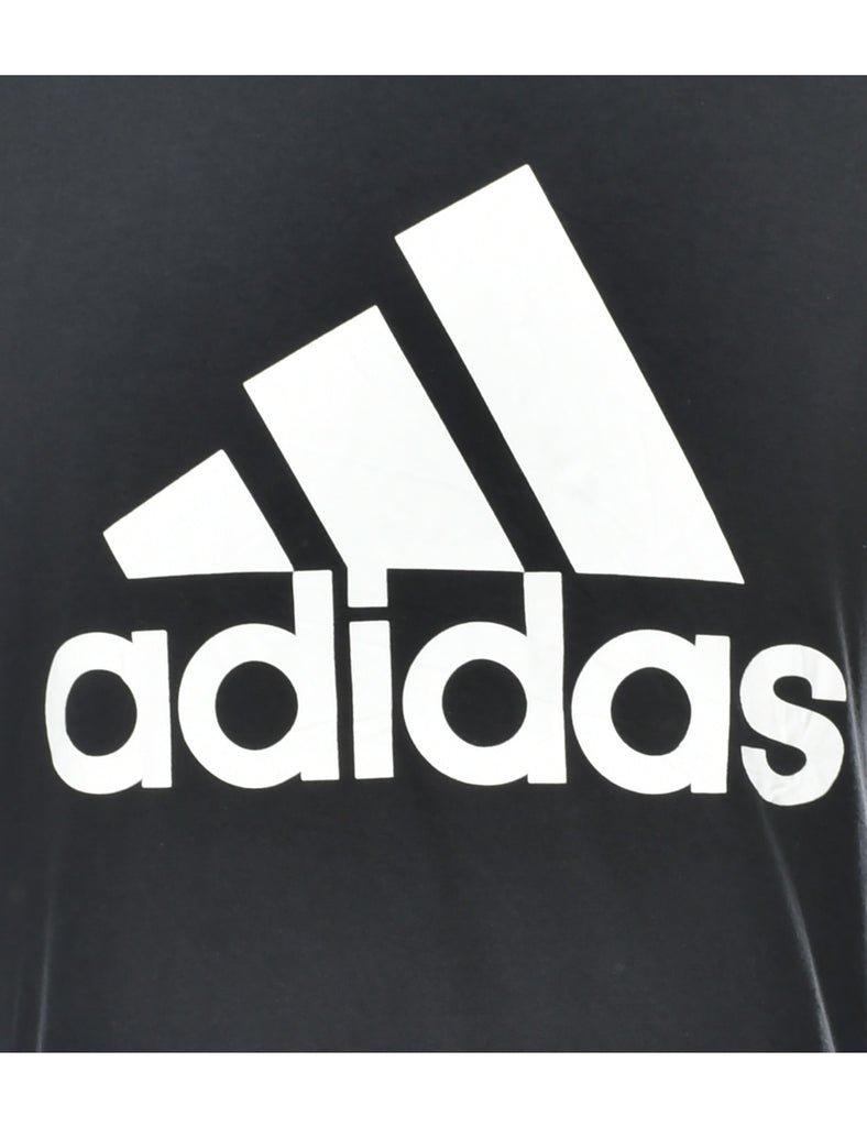 Adidas Black Printed T-shirt - XL