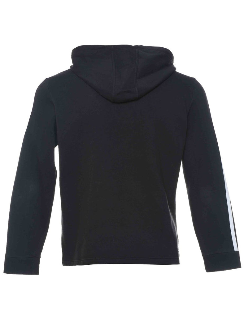 Adidas Black & White Contrast Hooded Sweatshirt - M
