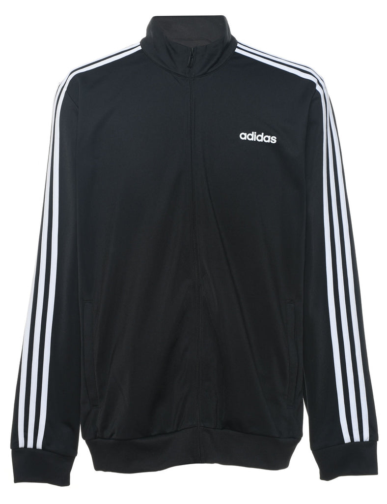 Adidas Black & White Contrast Track Top - L