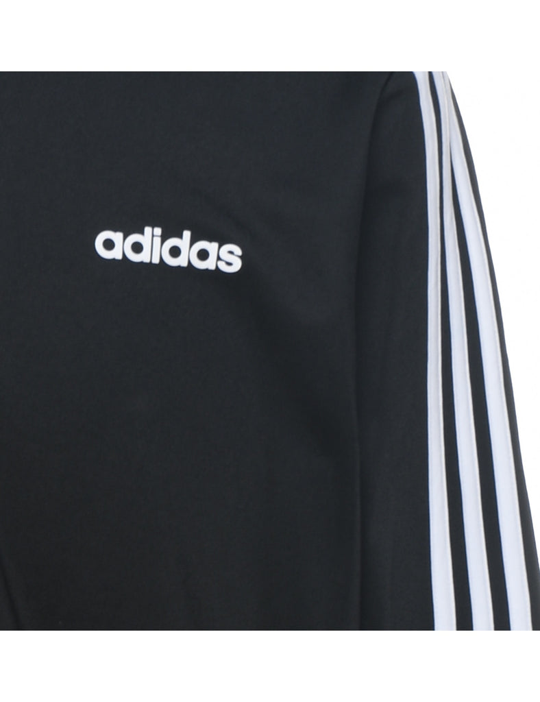 Adidas Black & White Contrast Track Top - L