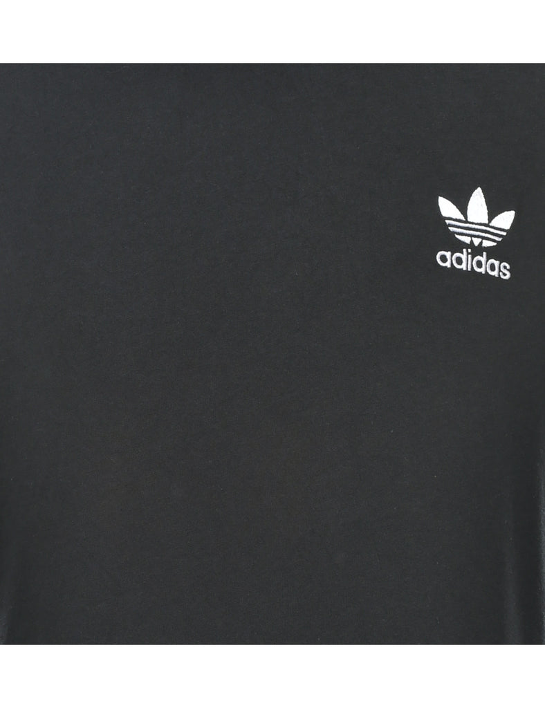 Adidas Black & White Ringer Neck T-shirt - XL