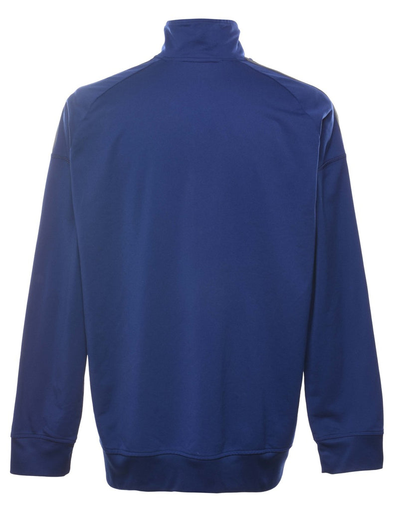 Adidas Blue & Grey Contrast Track Top - XL