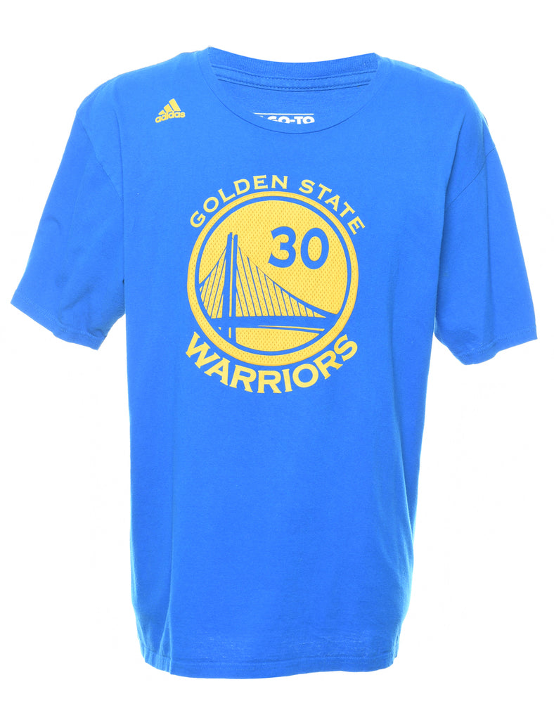 Adidas Blue & Yellow NBA Sports T-shirt - XL