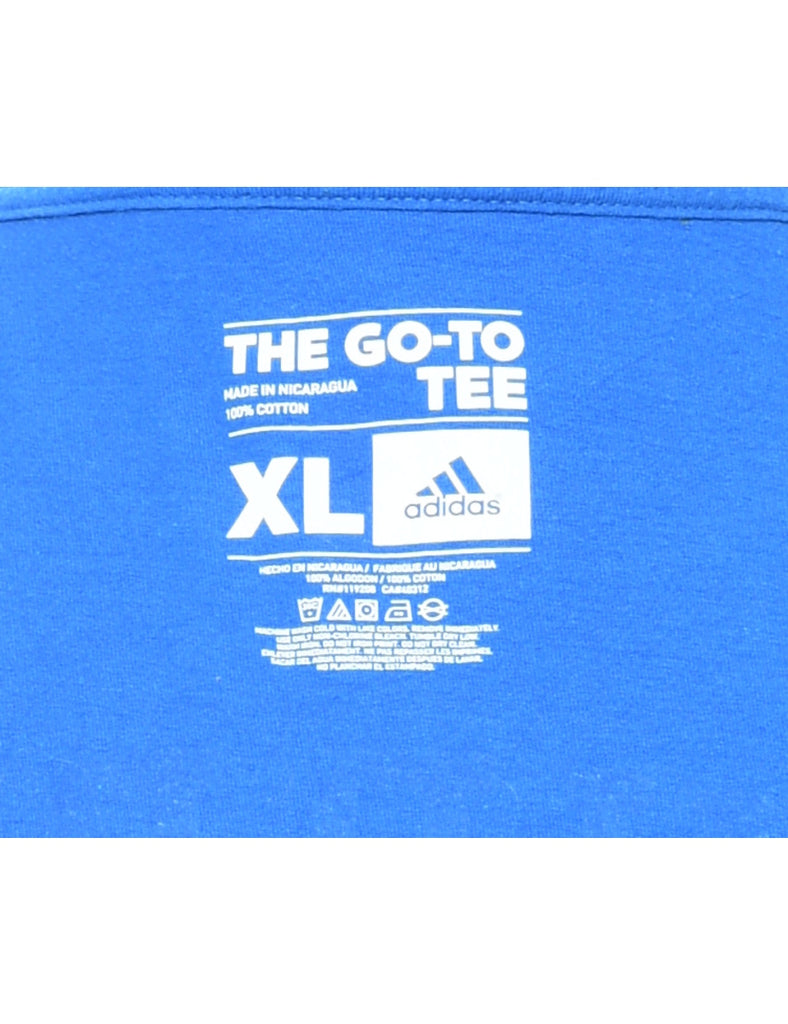 Adidas Blue & Yellow NBA Sports T-shirt - XL