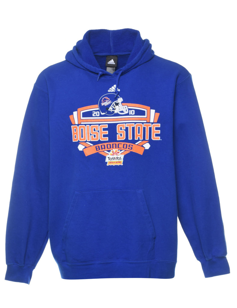 Adidas Football Boise State Hooded Sports Sweatshirt - L