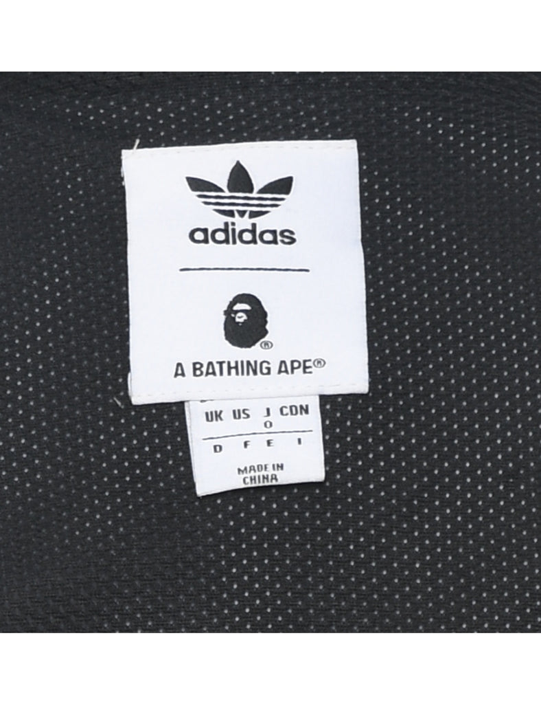 Adidas Grey Camouflage Design Track Top - M