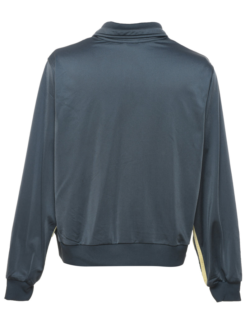 Adidas Grey Three-Stripe Track Top - XL