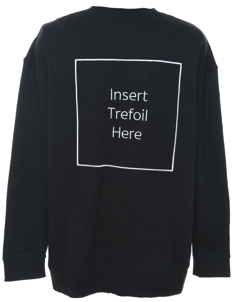 Adidas Insert Trefoil Here Printed Sweatshirt - L