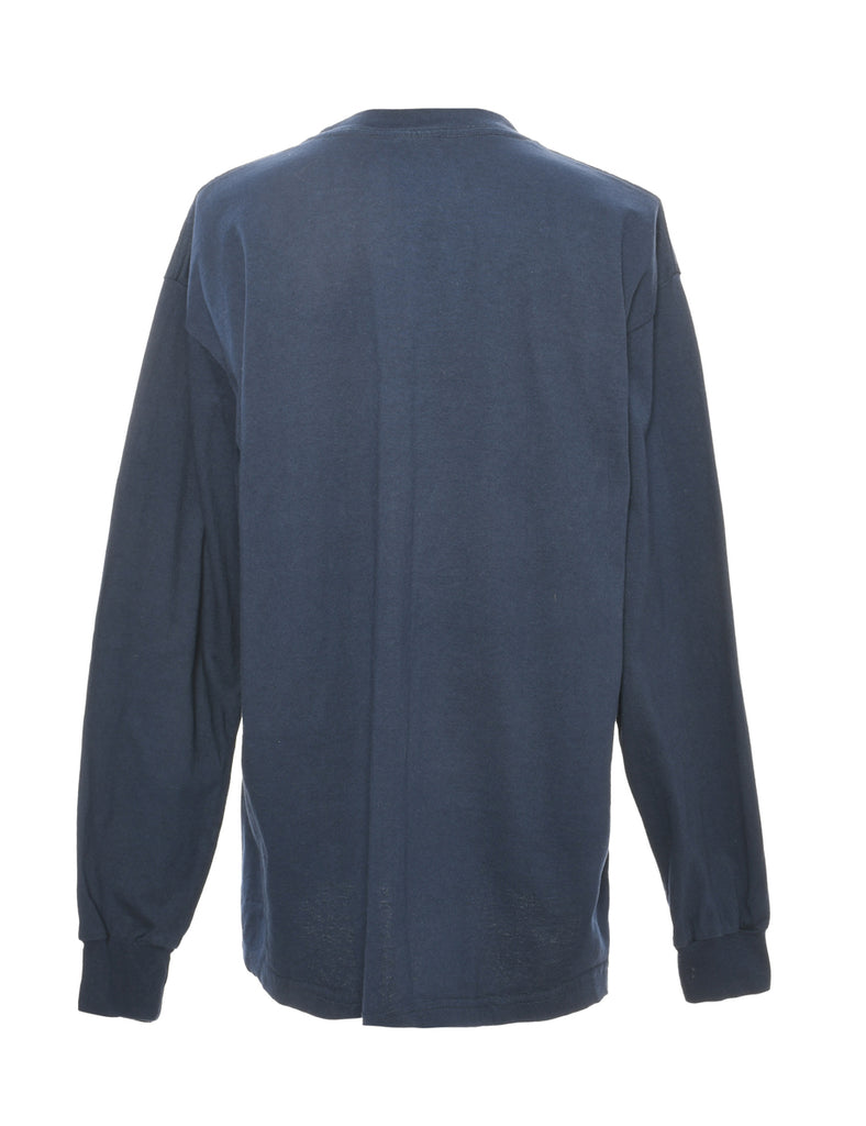 Adidas Navy Printed T-shirt - L