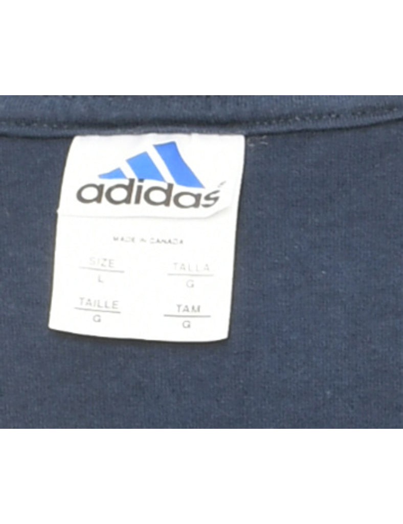 Adidas Navy Printed T-shirt - L