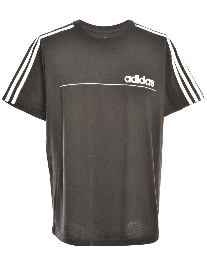 Adidas Plain T-shirt in black - L