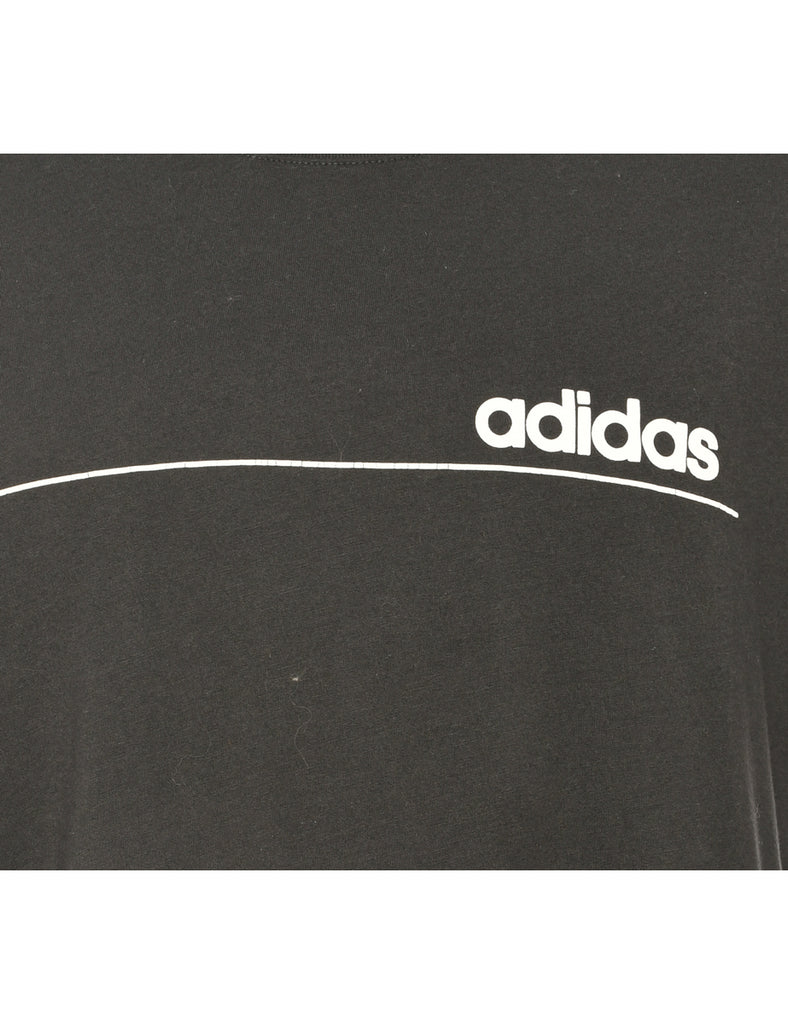 Adidas Plain T-shirt in black - L