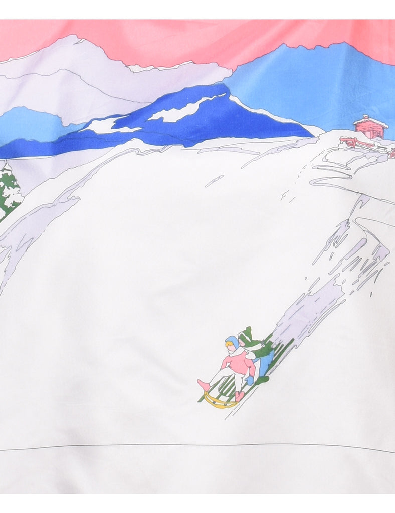 Adidas Printed 1980s Ski Design Sweatshirt - L