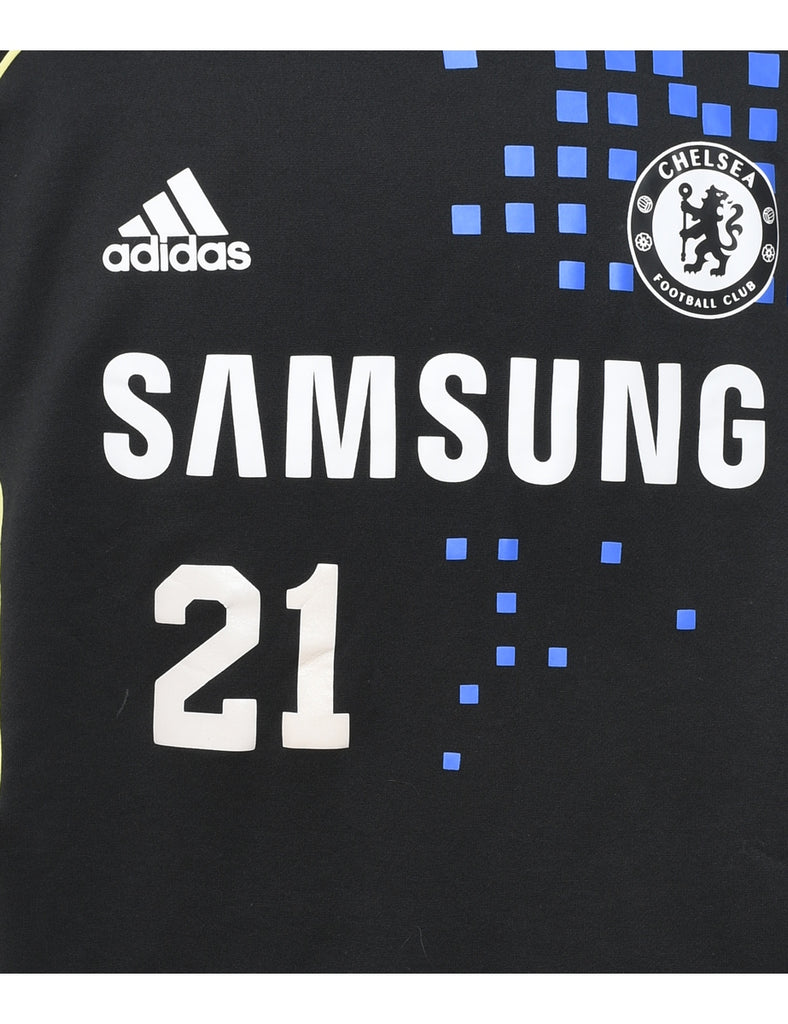 Adidas Printed Black Chelsea FC Sweatshirt - M