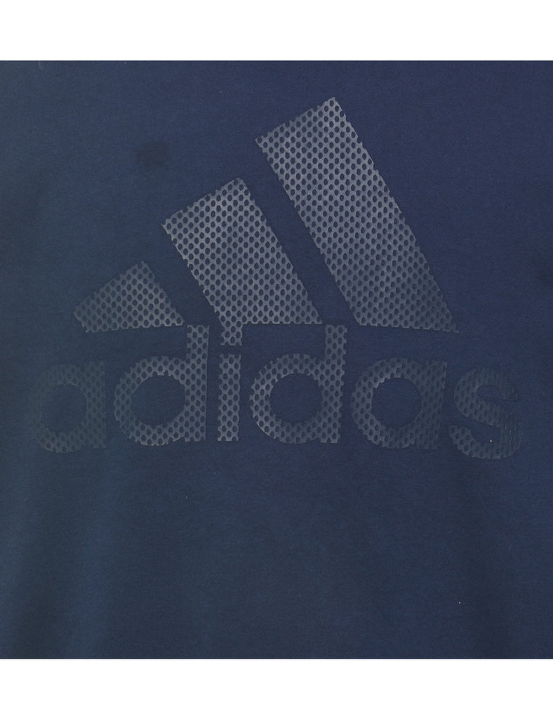 Adidas Printed Round-Neck Sweatshirt - M
