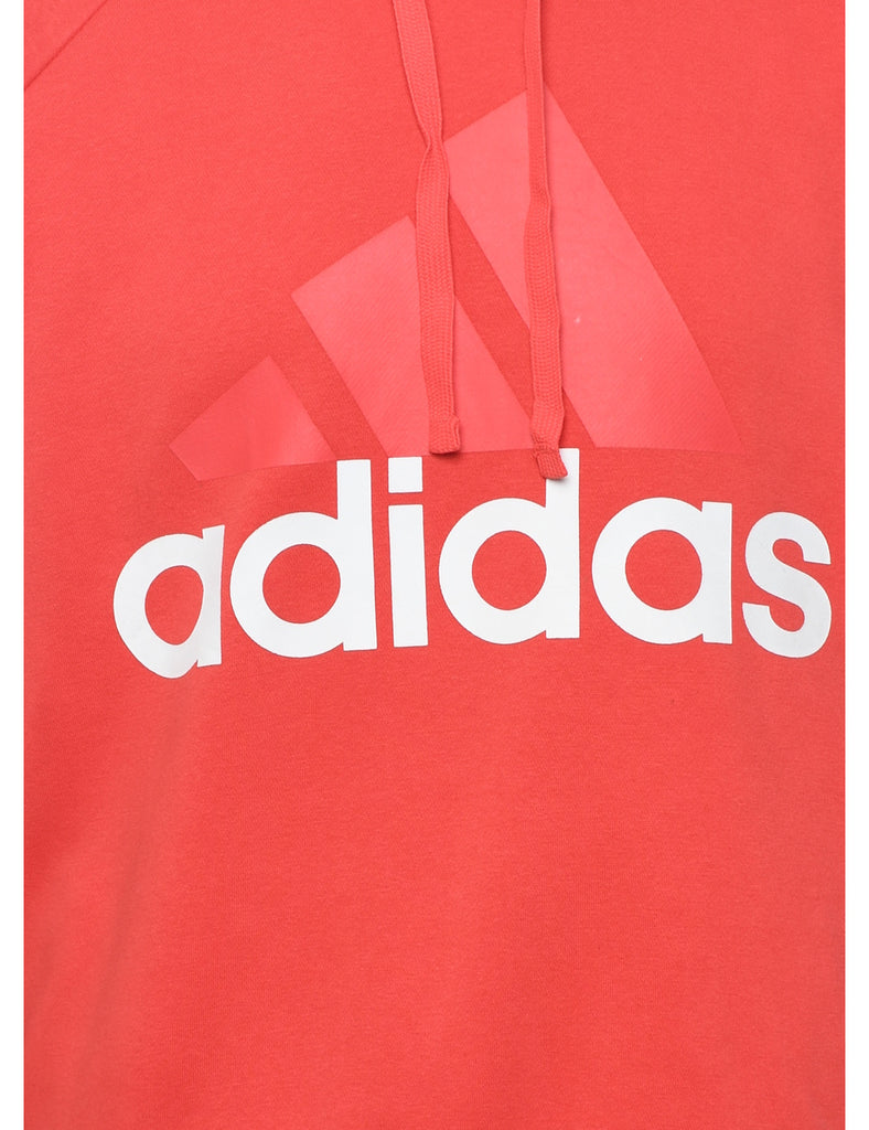 Adidas Red Classic Hoodie - L