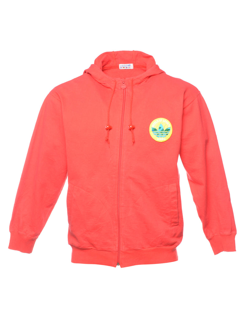 Adidas Red Plain Sweatshirt - S