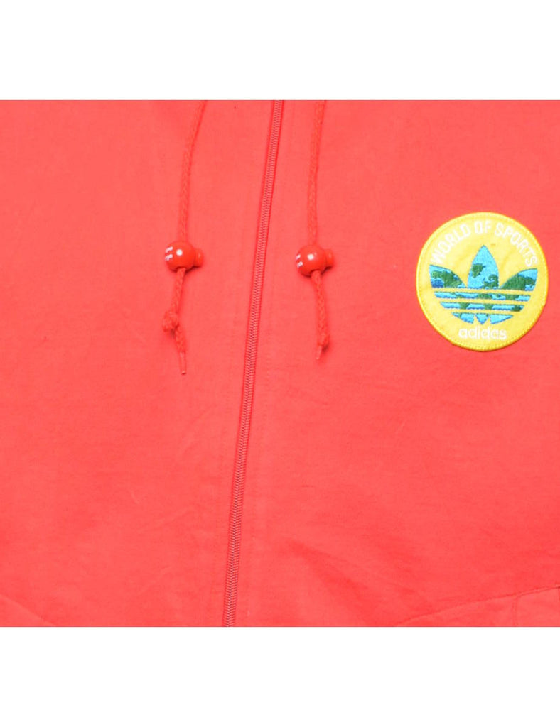 Adidas Red Plain Sweatshirt - S