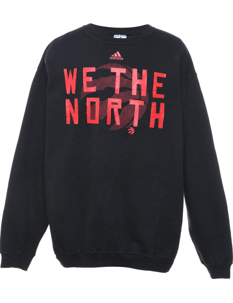 Adidas We The North Printed Black & Red Sweatshirt - M