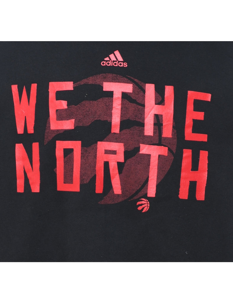 Adidas We The North Printed Black & Red Sweatshirt - M