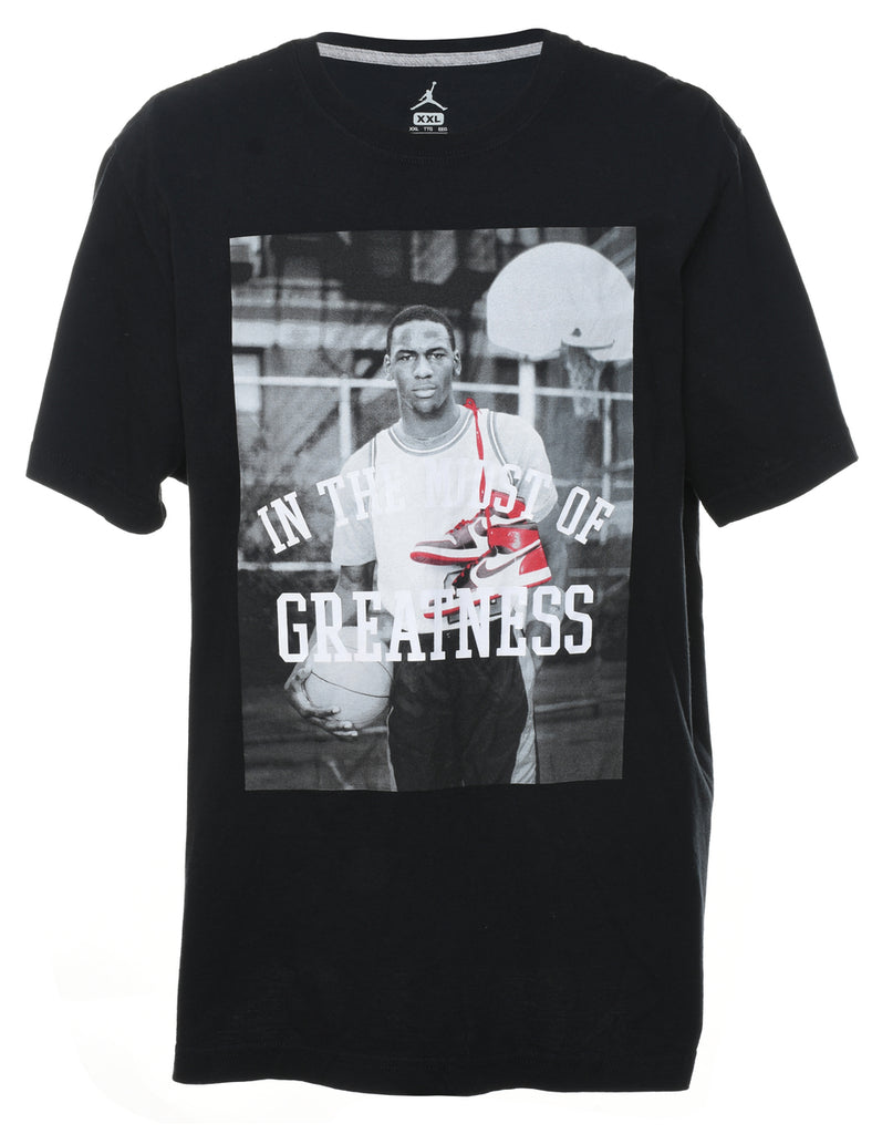 Air Jordan Black Sports T-shirt - XXL