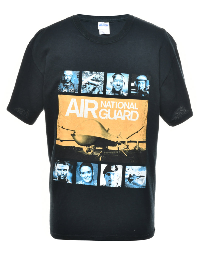 Air National Guard Printed T-shirt - L