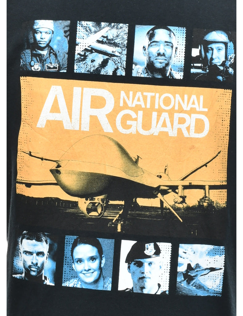 Air National Guard Printed T-shirt - L