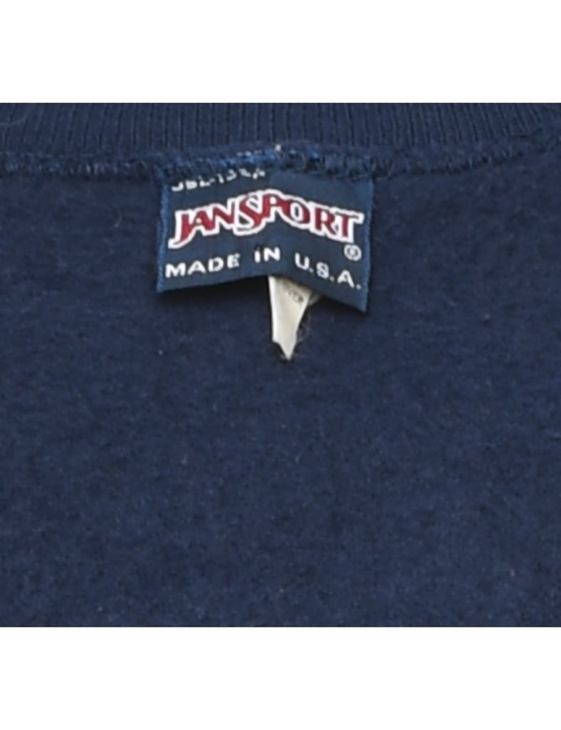 Albright Embroidered Navy Sweatshirt - XL