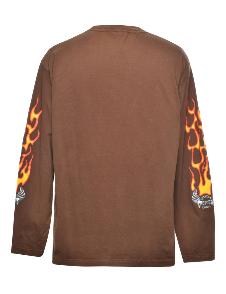 American Biker Printed T-shirt - M