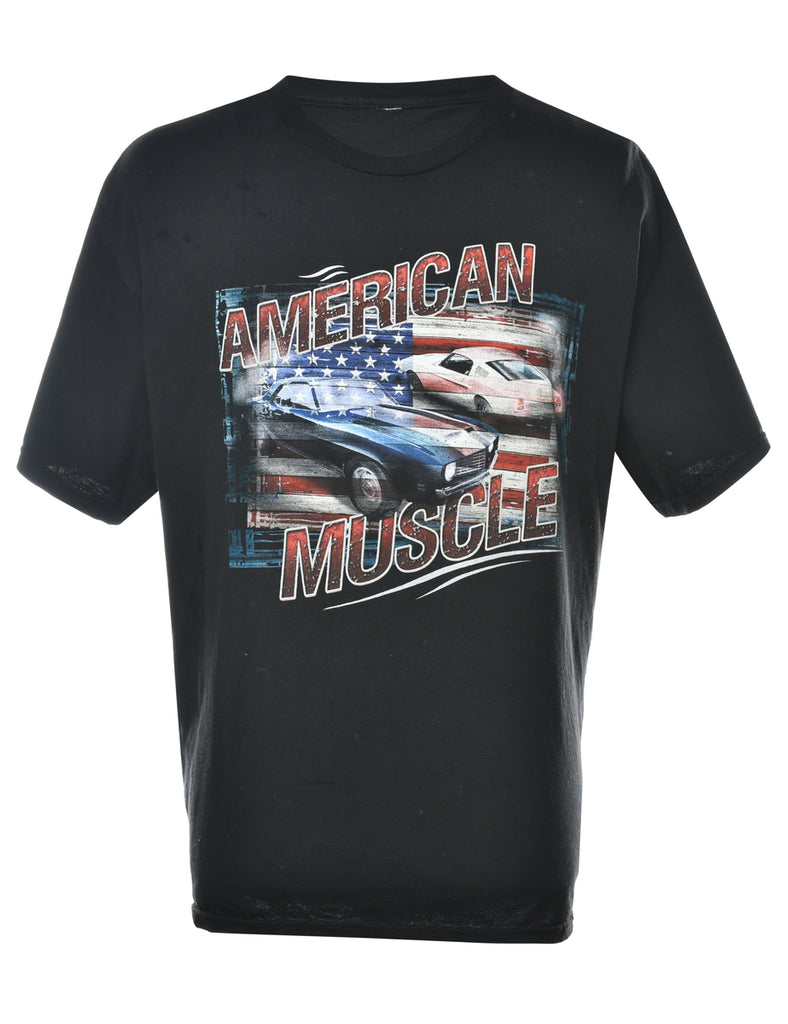 American Muscle Car Printed T-shirt - XL
