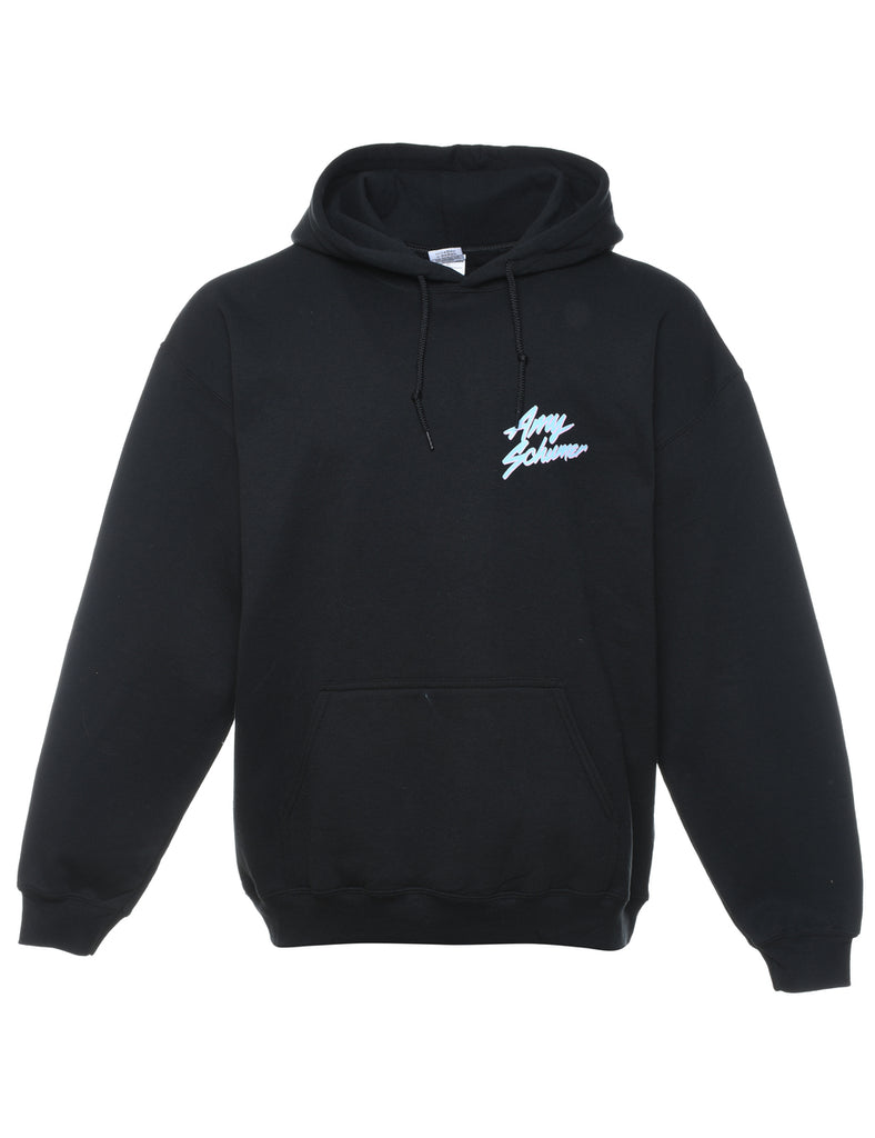 Amy Schumer Black Printed Hoodie - L