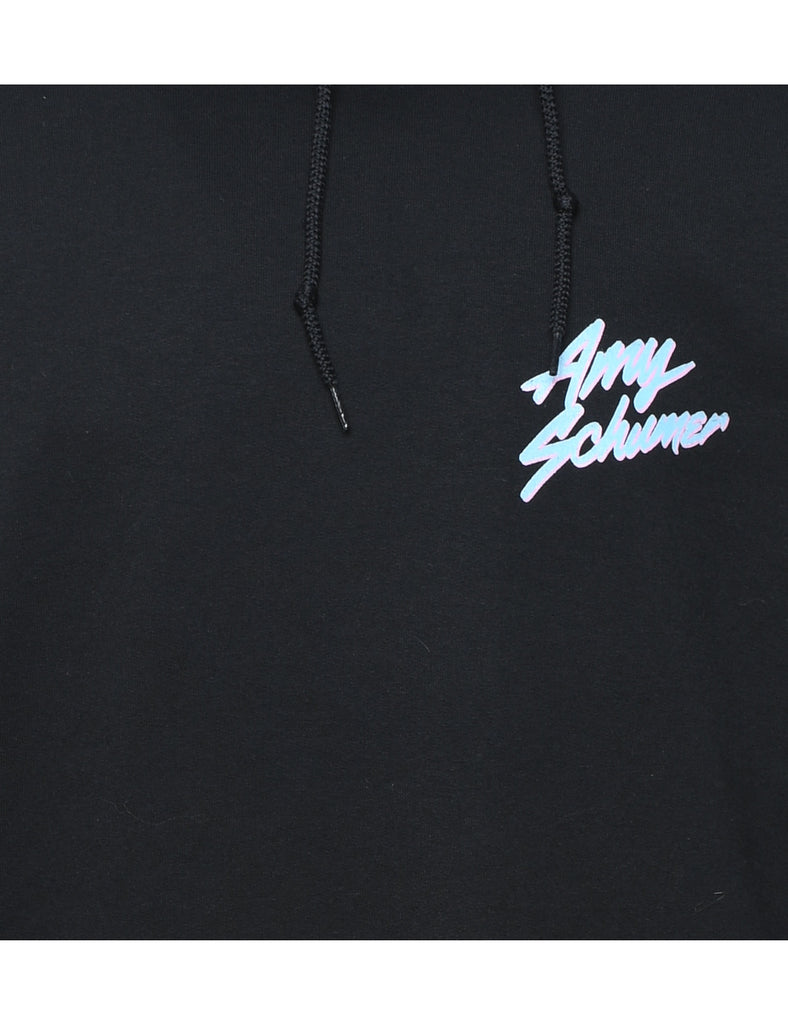 Amy Schumer Black Printed Hoodie - L