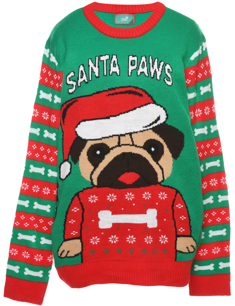 Animal Design Christmas Jumper - L