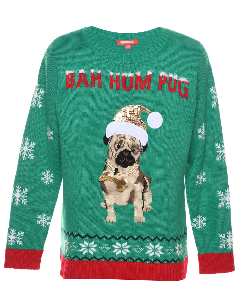 Animal Design Christmas Jumper - M