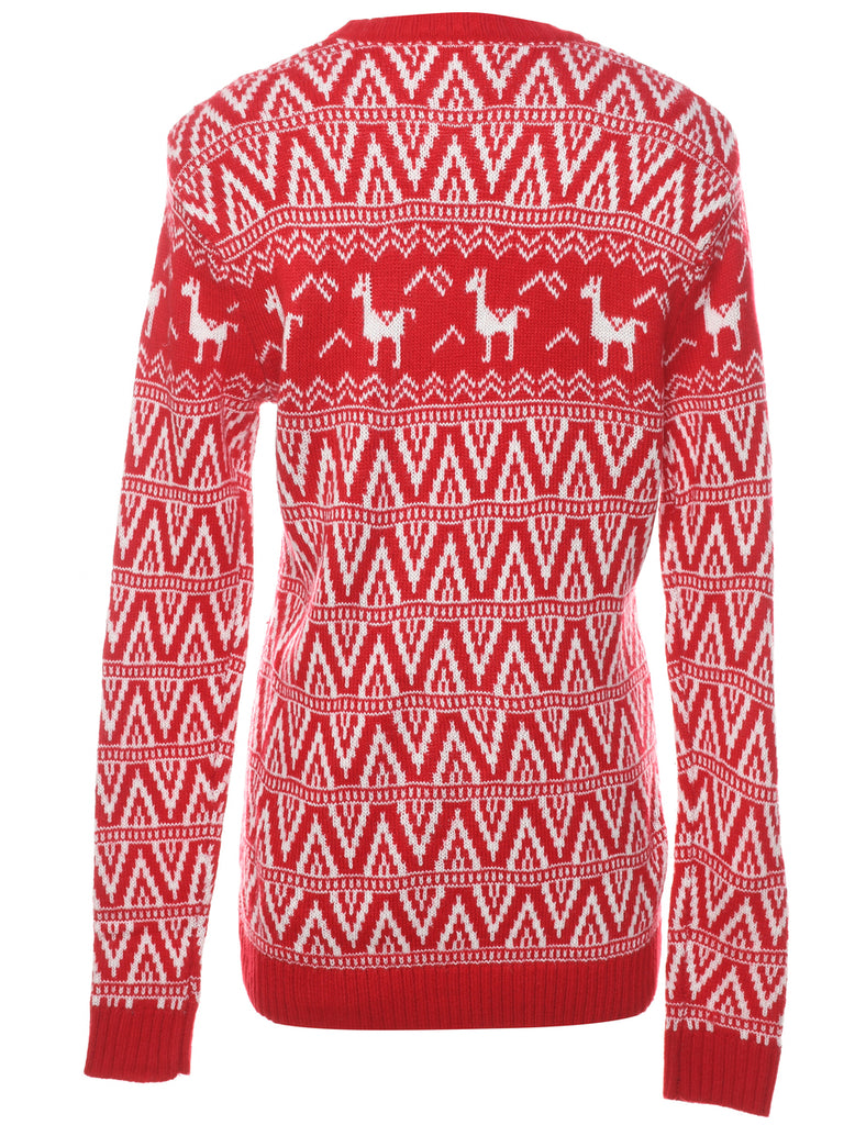 Animal Design Christmas Jumper - S