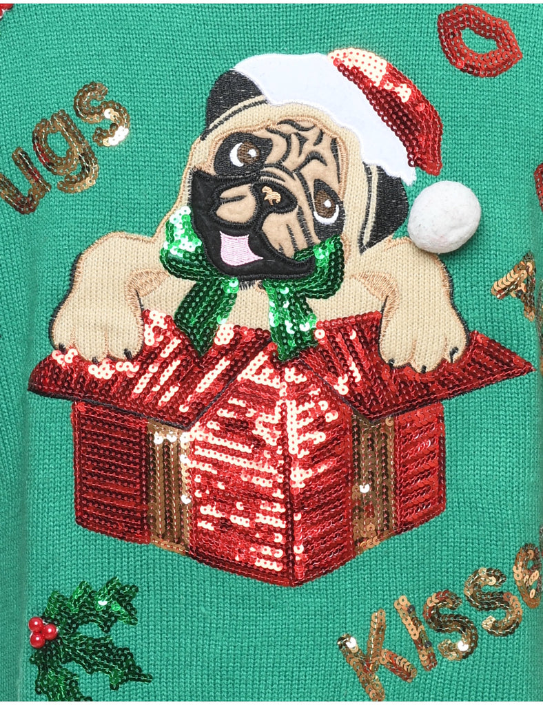 Animal Design Christmas Jumper - M