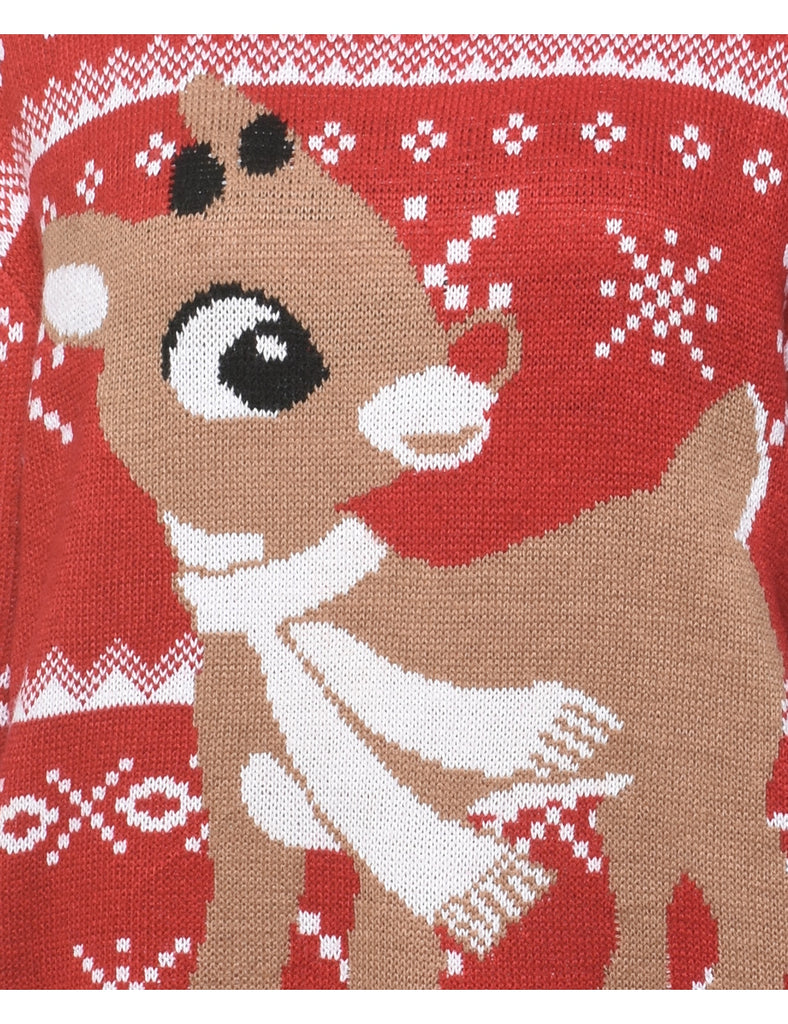Animal Design Christmas Jumper - L