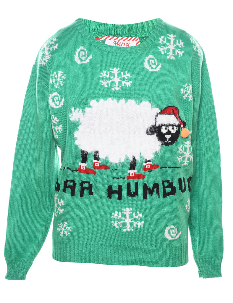 Animal Design Christmas Sweatshirt - XL