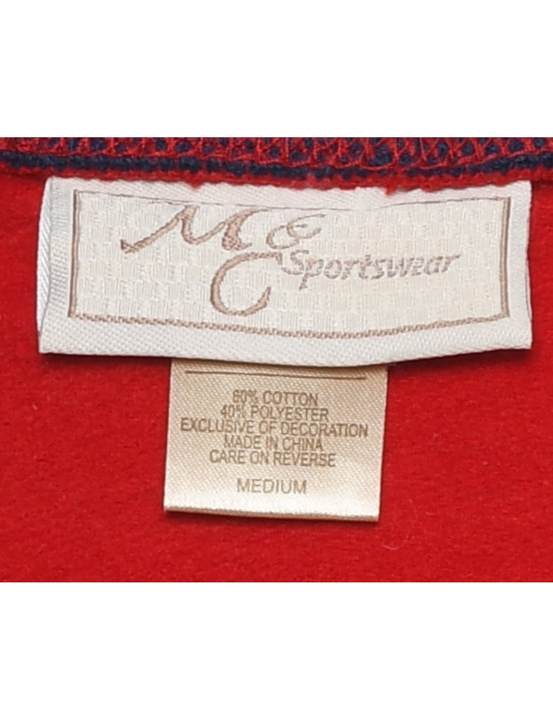 Animal Design Christmas Sweatshirt - M