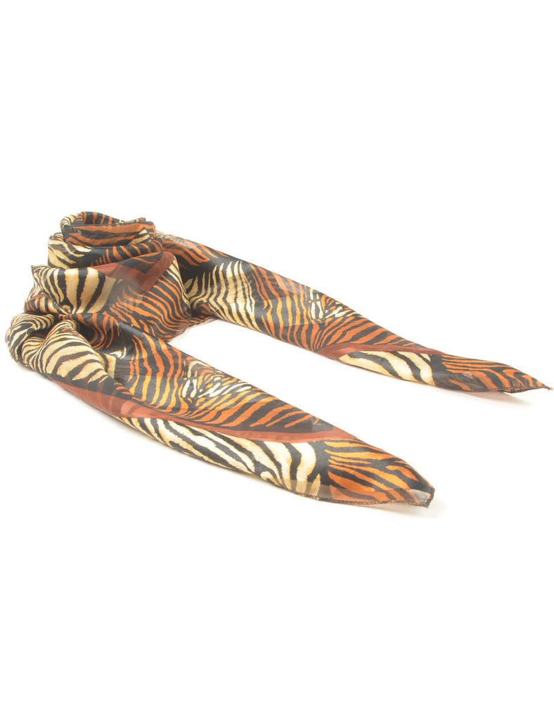Animal Print Scarf - L