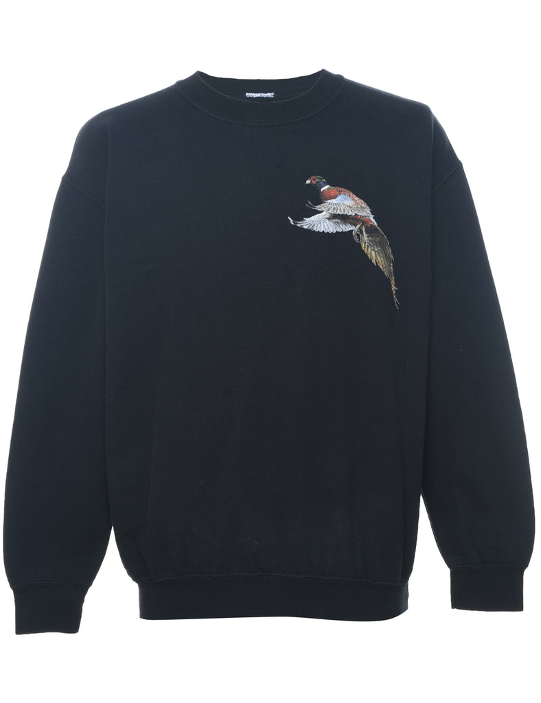 Animal Print Sweatshirt - L